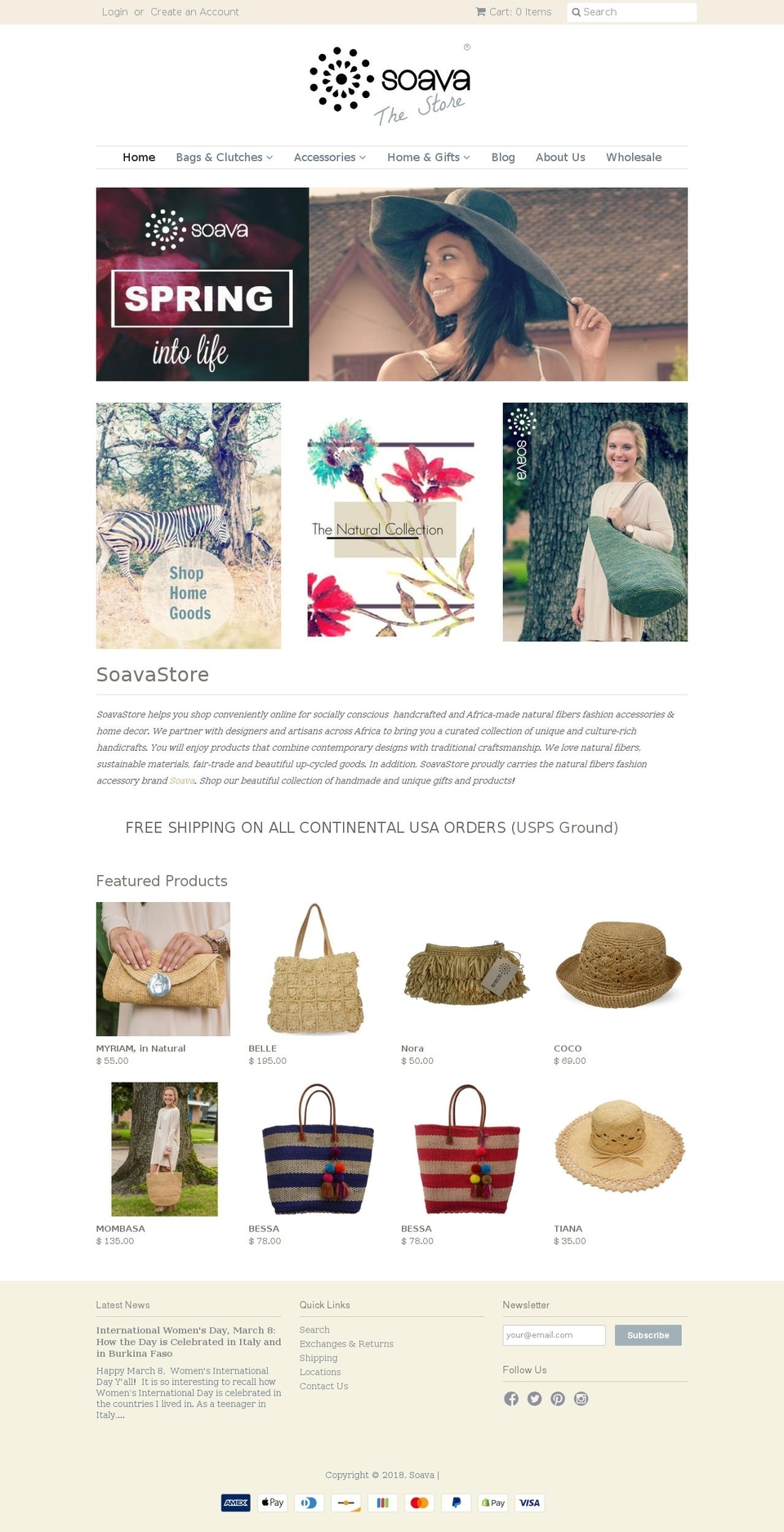 madagascar-hats.com — Shopify storefront screenshot