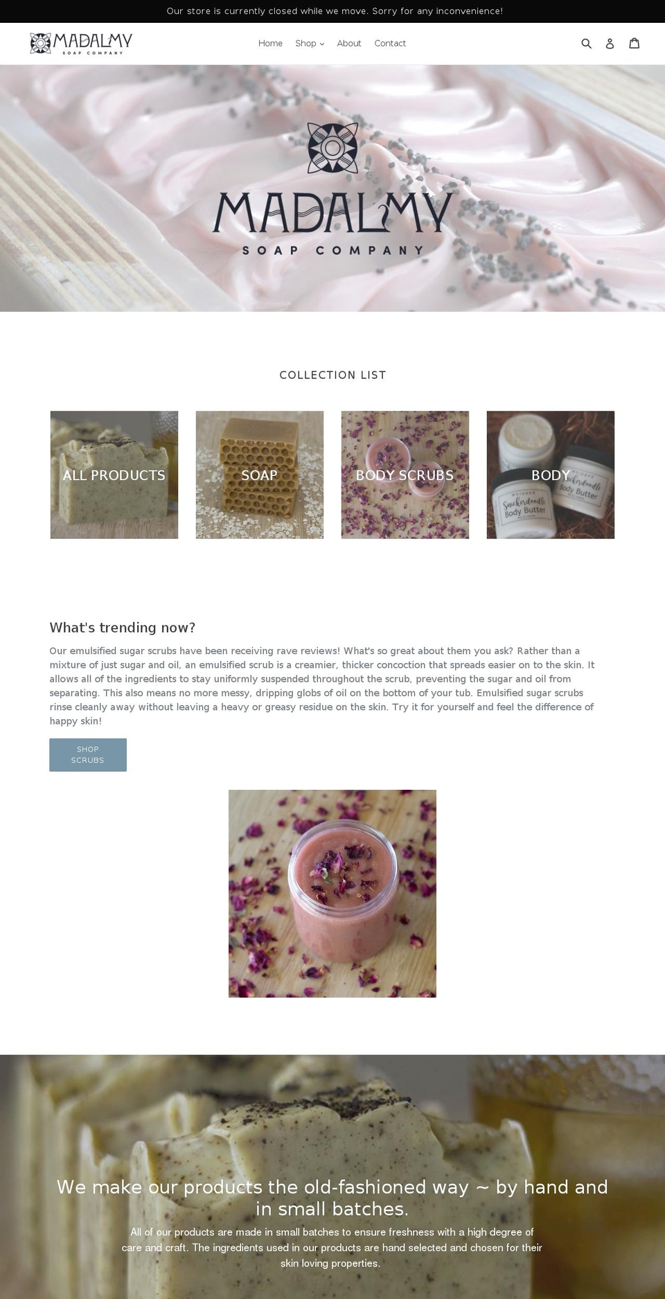 madalmy.com shopify website screenshot