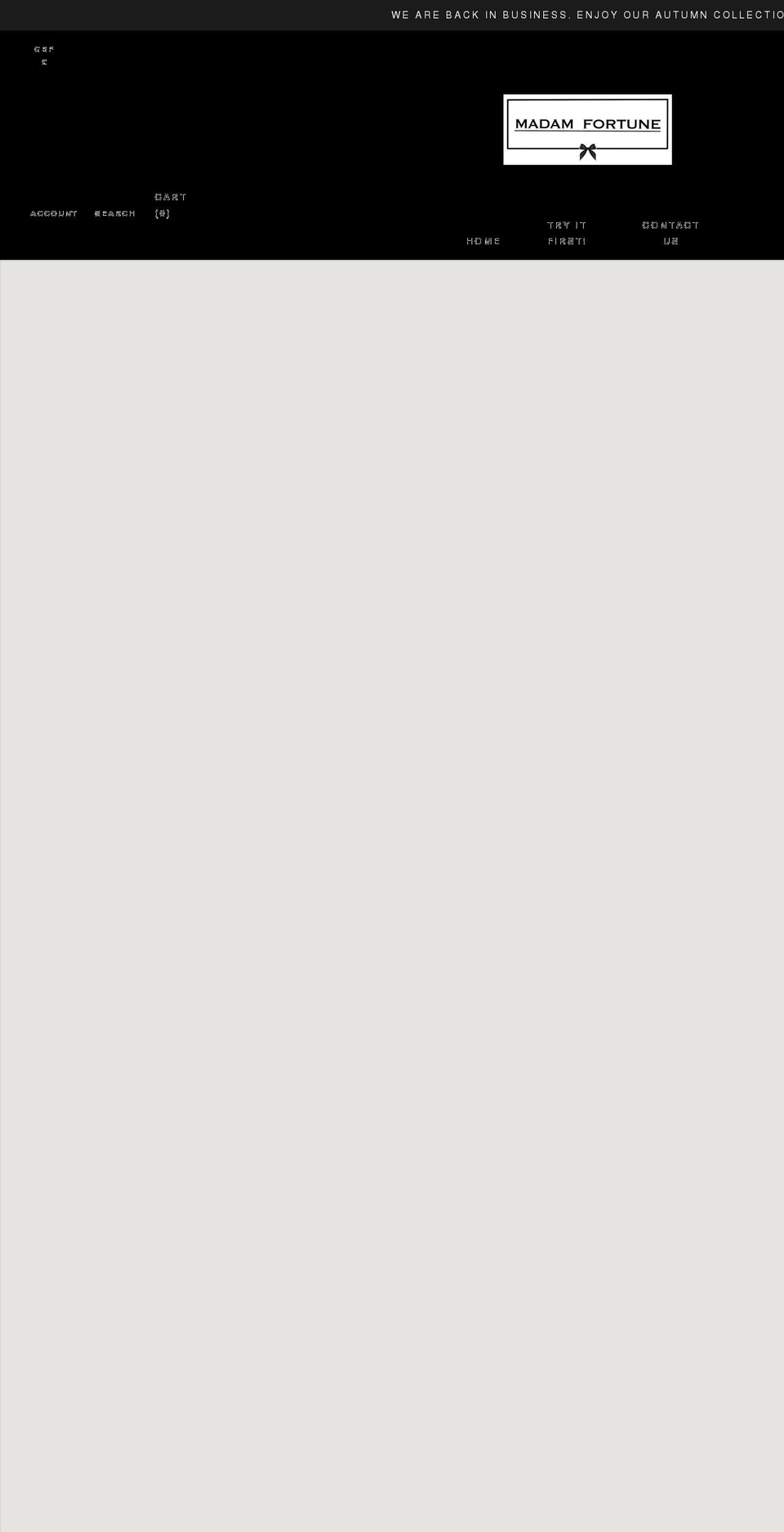 madam-fortune.com shopify website screenshot