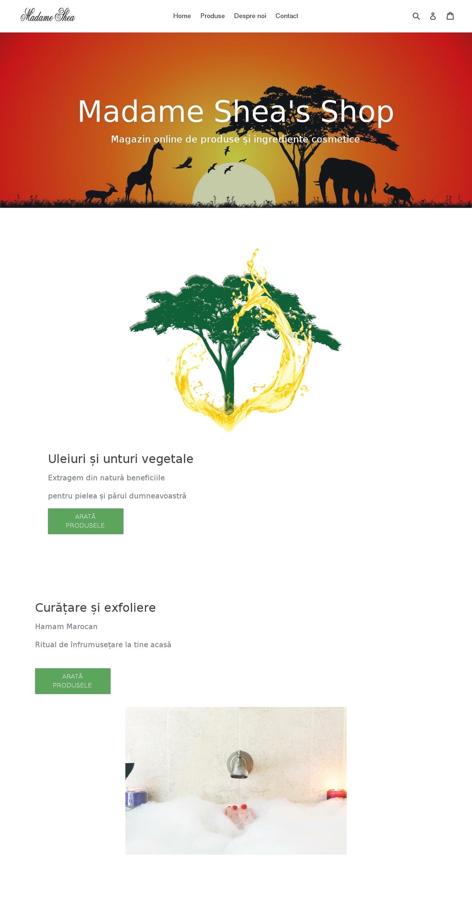 madame-shea.com shopify website screenshot