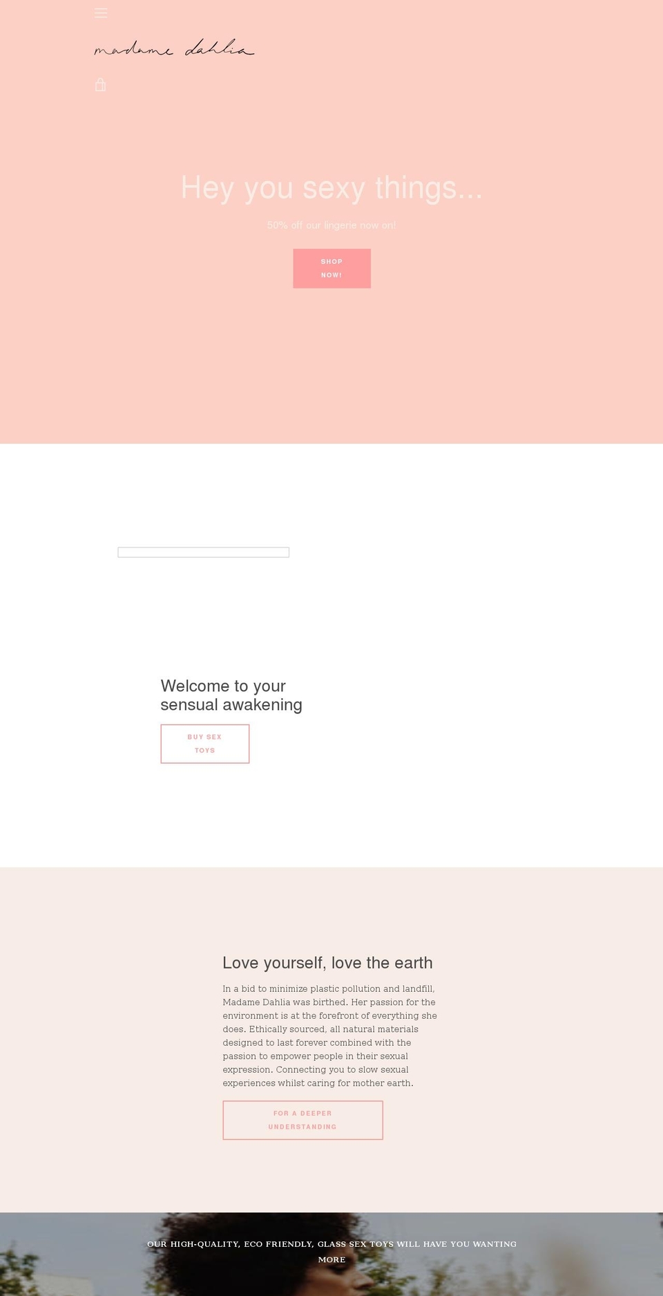 madamedahlia.com.au shopify website screenshot