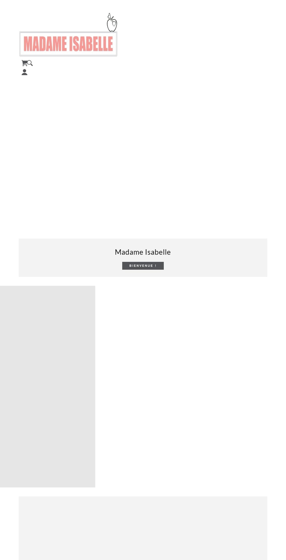 madameisabelle.com shopify website screenshot