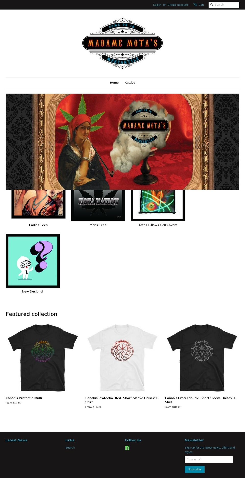 madamemota.com — Shopify storefront screenshot
