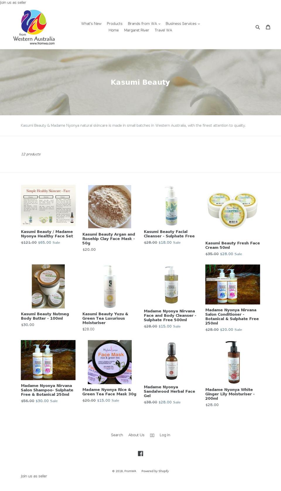 madamenyonya.com — Shopify storefront screenshot