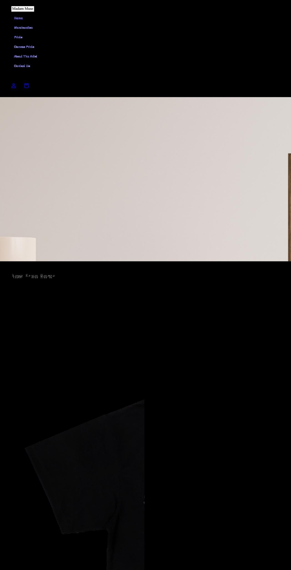 madammuse.com shopify website screenshot