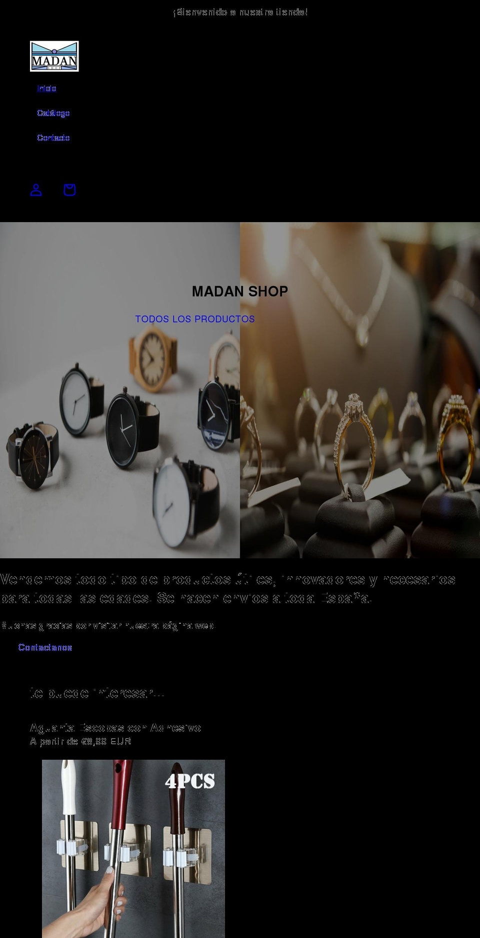 madanshop.com shopify website screenshot