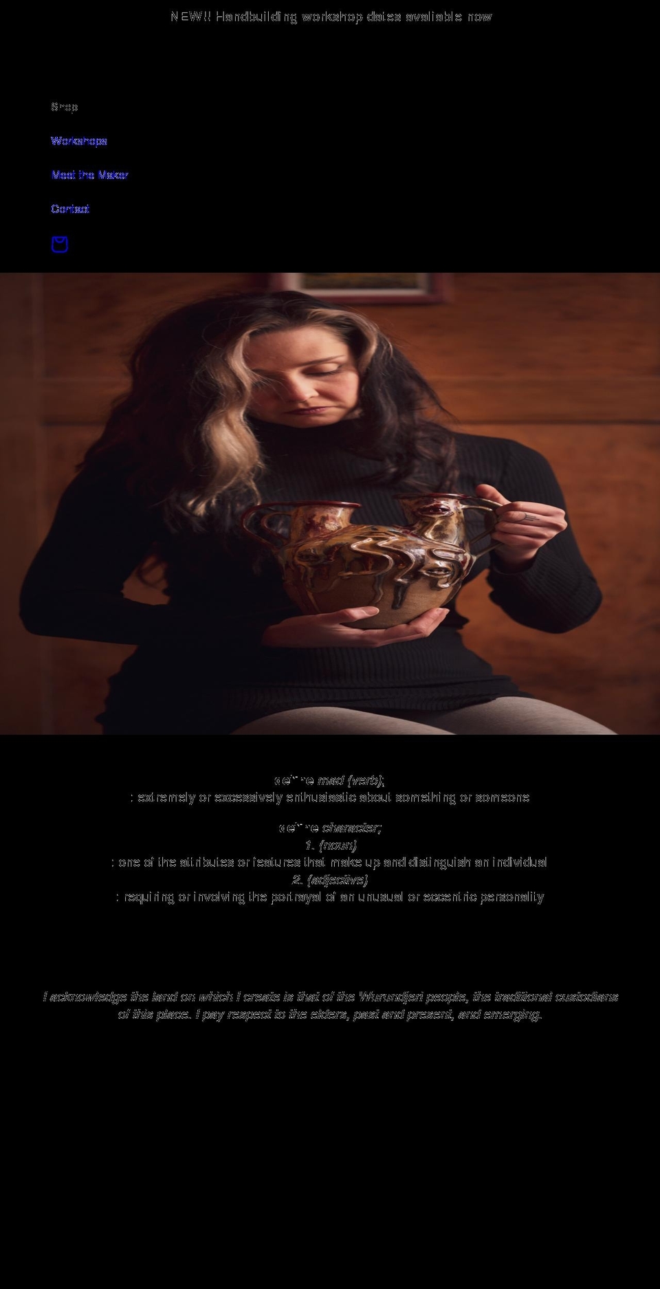 madcharacter.com shopify website screenshot