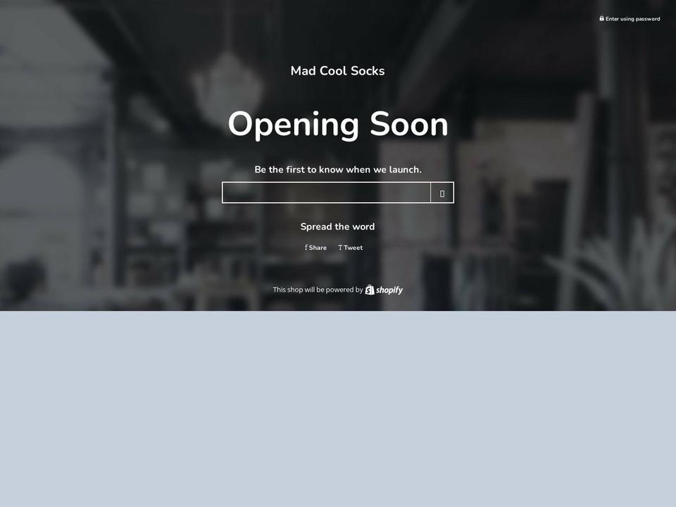 madcoolsocks.com shopify website screenshot