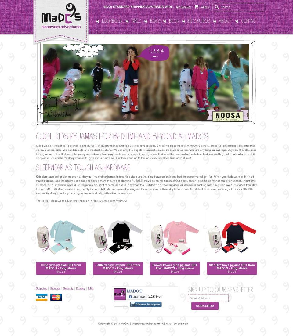 madcskids.com shopify website screenshot