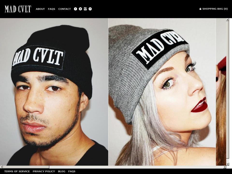 madcultclothing.com — Shopify storefront screenshot