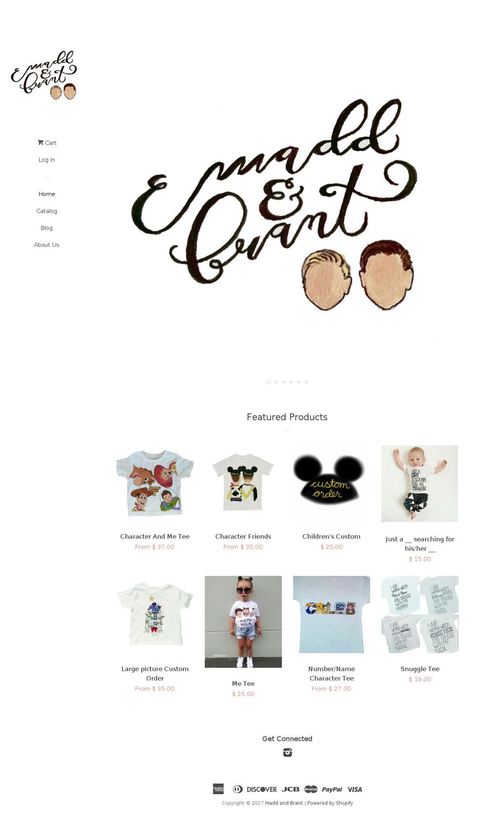 maddandbrant.com shopify website screenshot