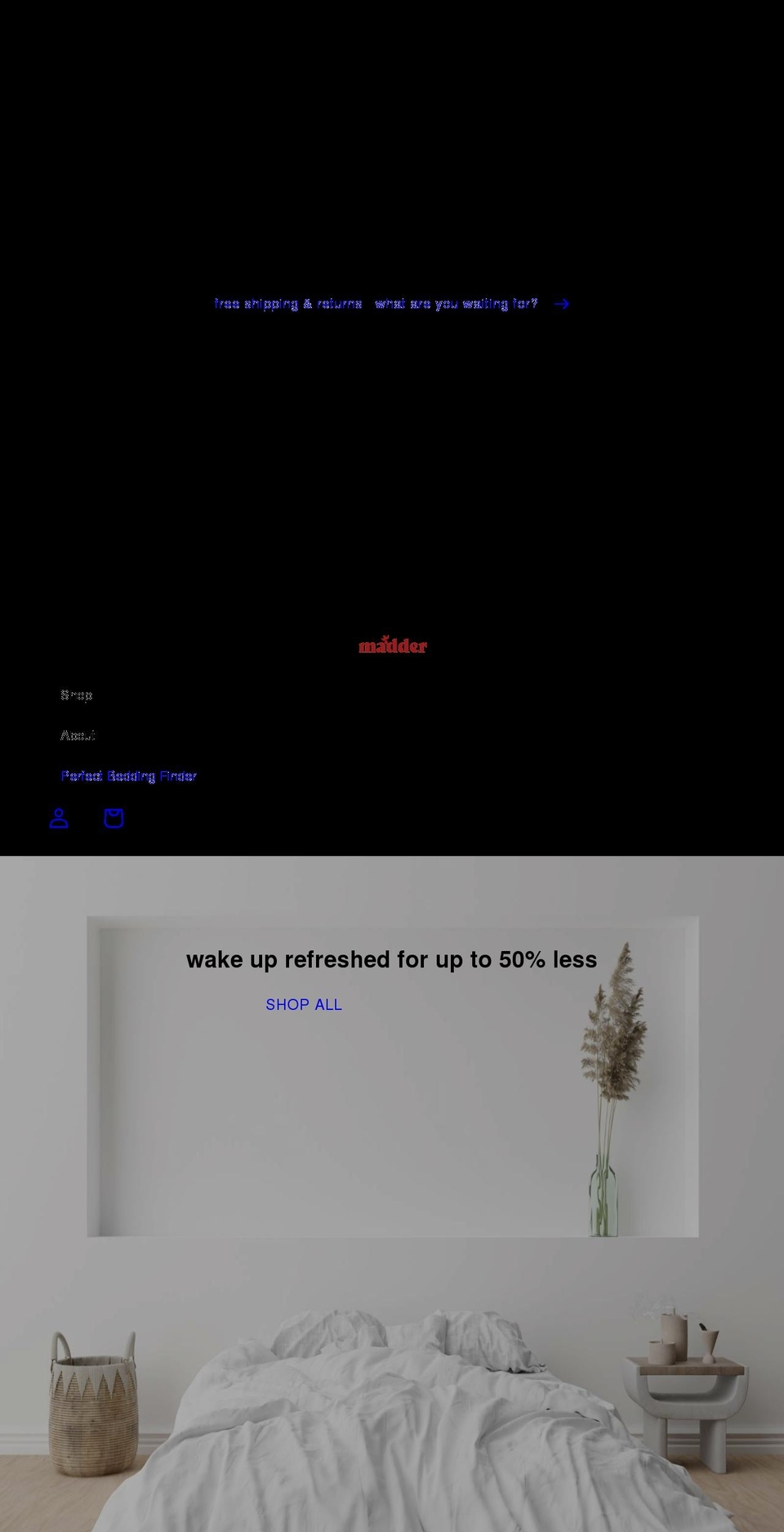 madderhome.com shopify website screenshot