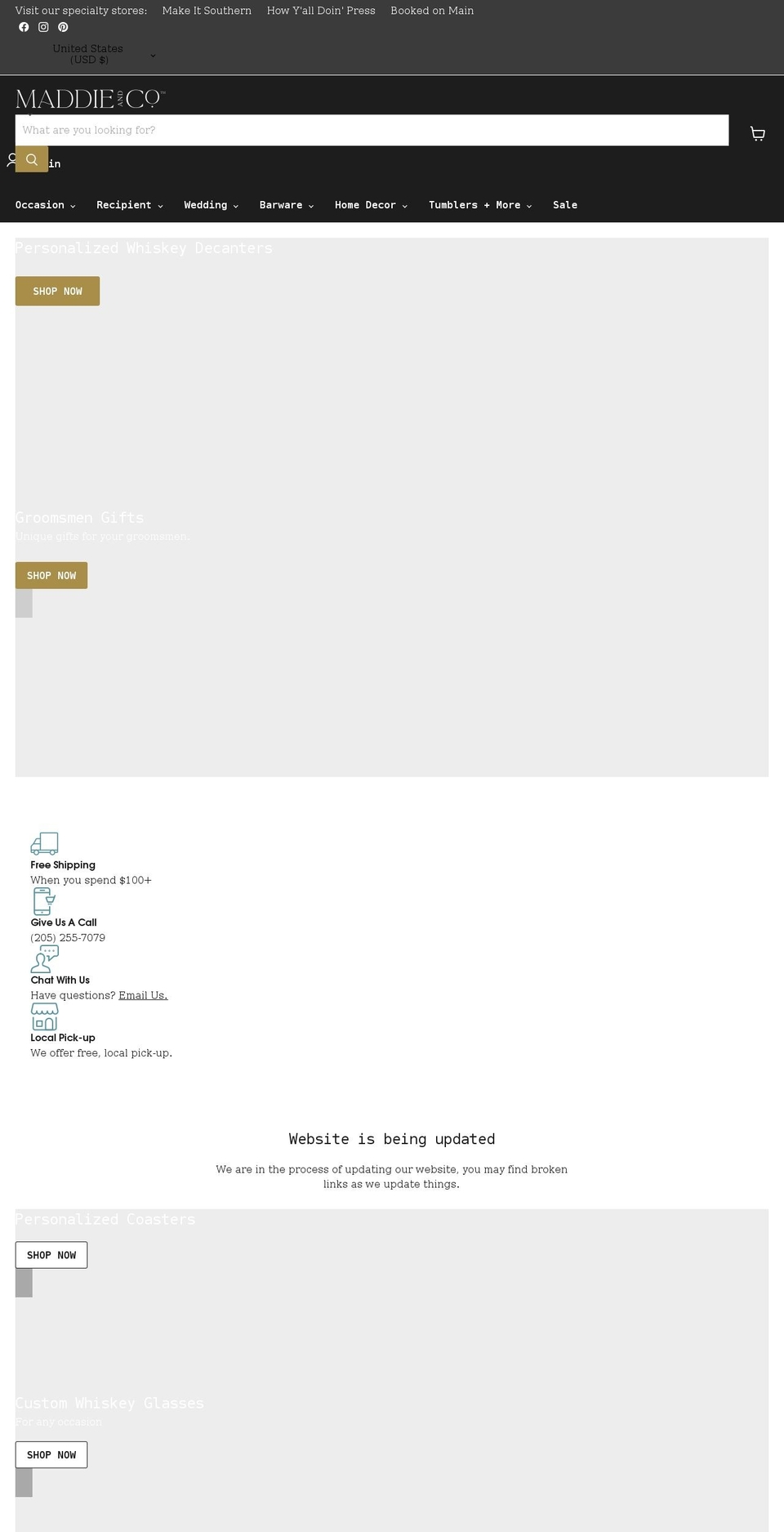 maddieandco.com shopify website screenshot