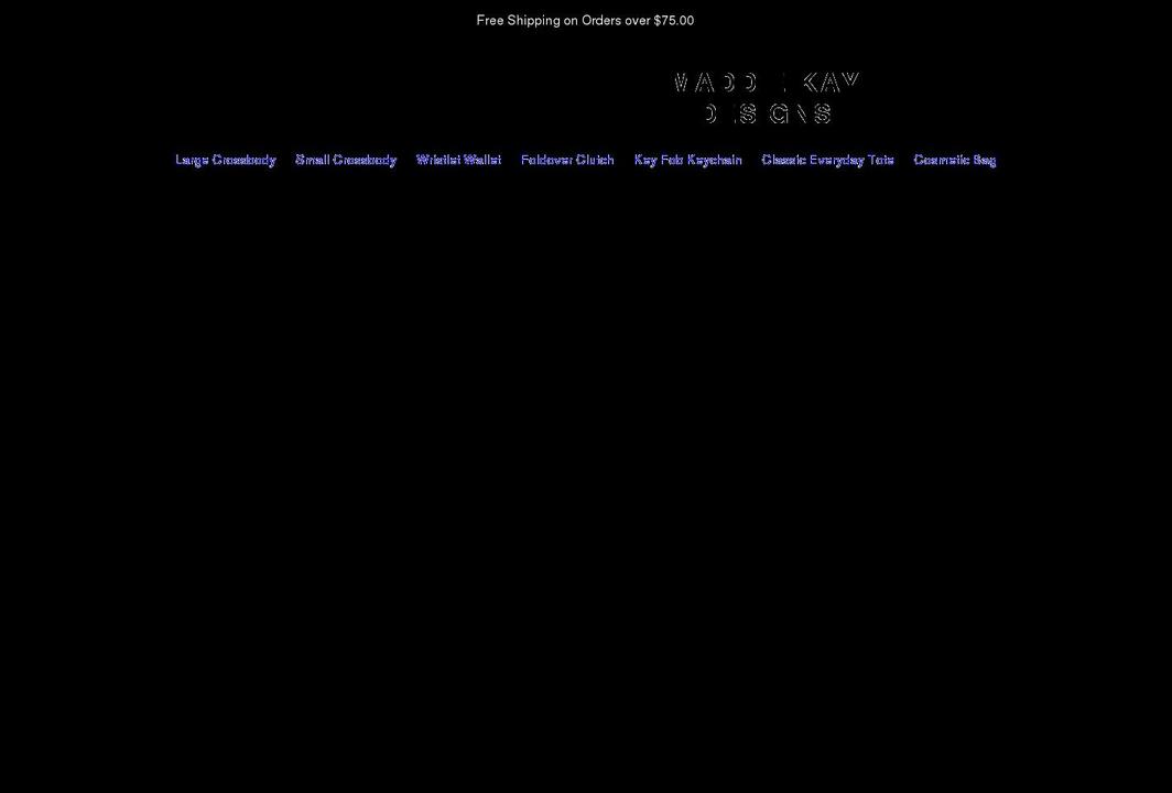 maddiekaydesigns.com shopify website screenshot