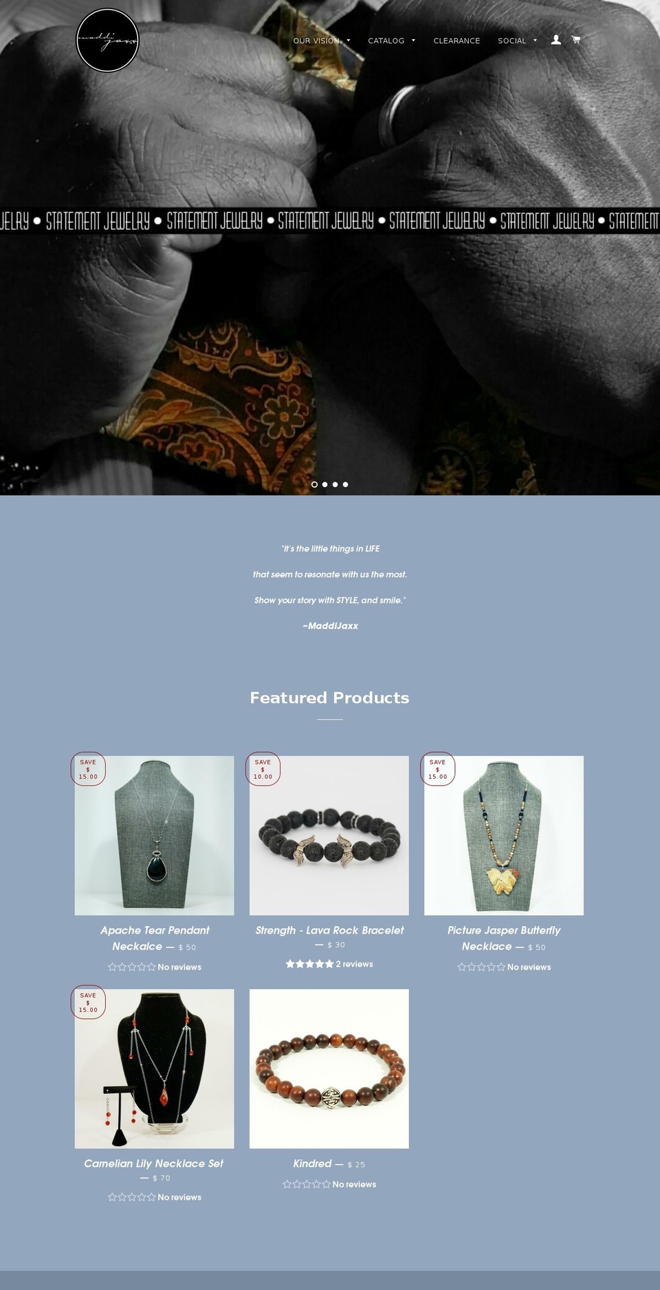 maddijaxx.com shopify website screenshot