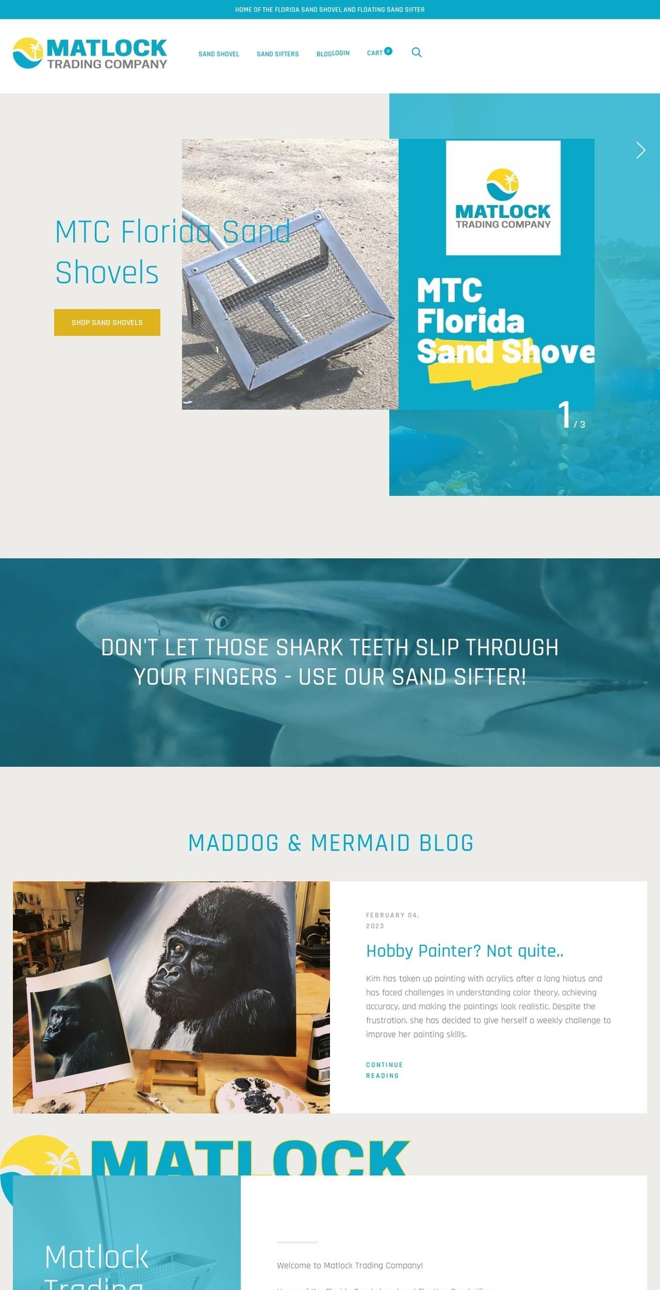 maddogandmermaid.com — Shopify storefront screenshot