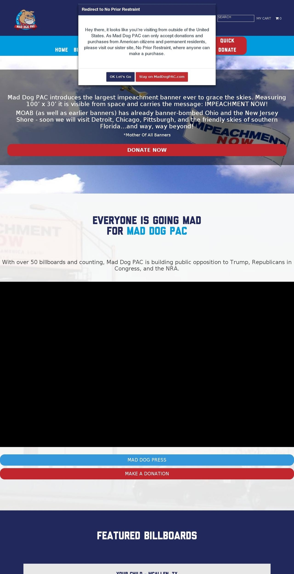 maddogpac.com shopify website screenshot