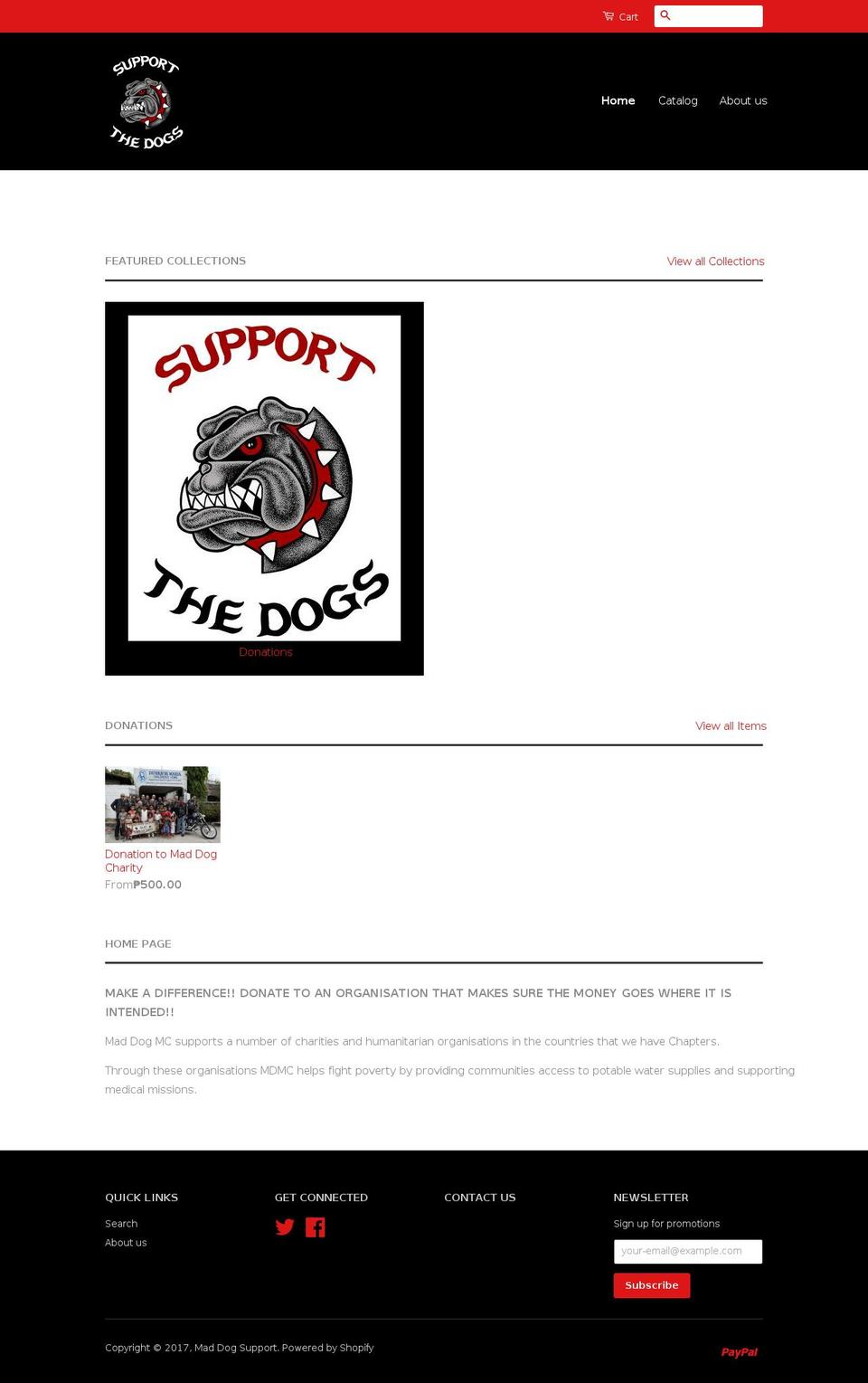 maddogsupport.com shopify website screenshot