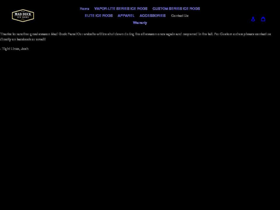 madduckicerods.myshopify.com shopify website screenshot