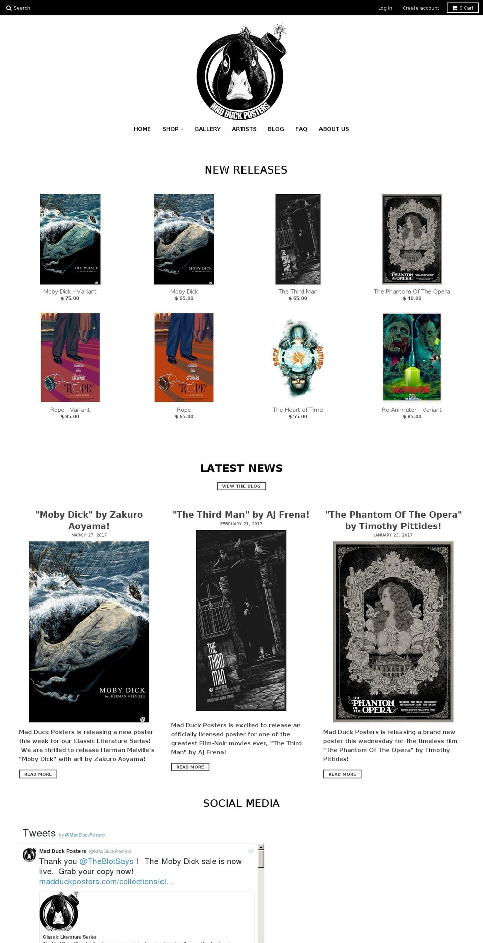 madduckposters.com shopify website screenshot