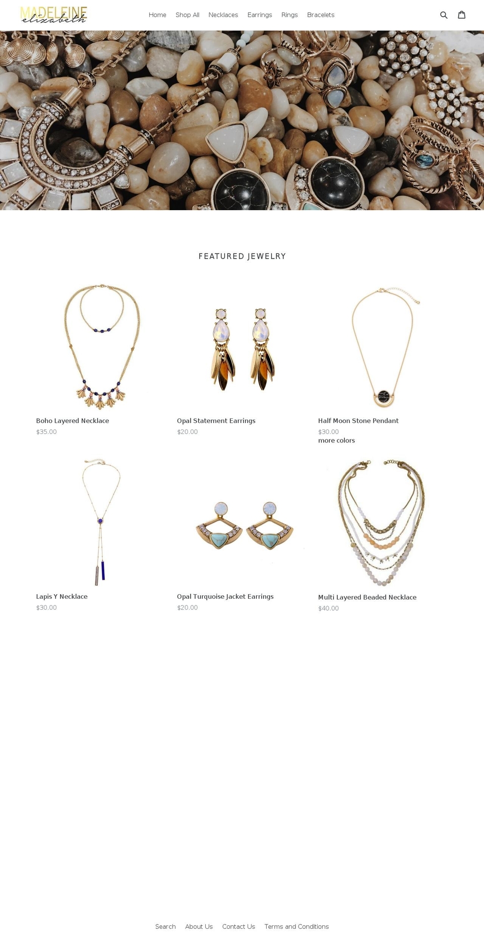 maddyliz.com — Shopify storefront screenshot
