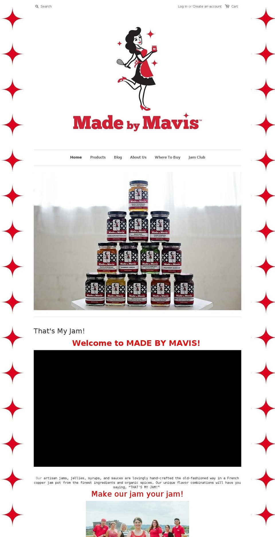 made-by-mavis.myshopify.com shopify website screenshot