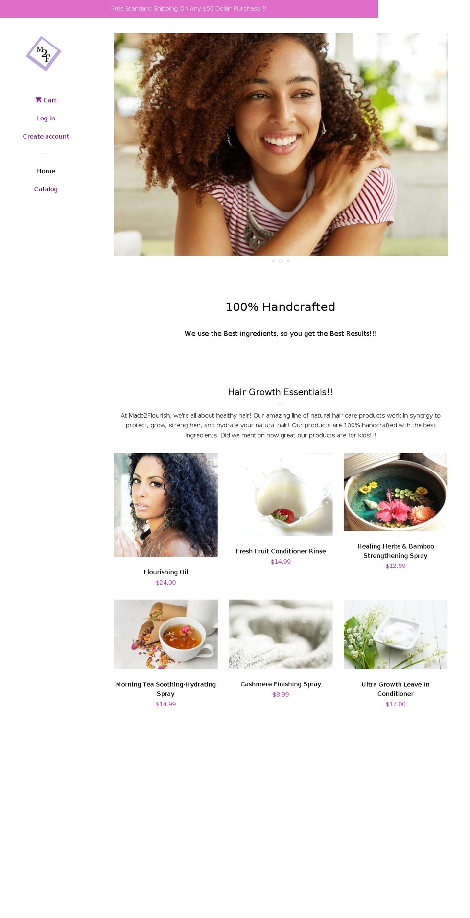 made2flourish.com shopify website screenshot