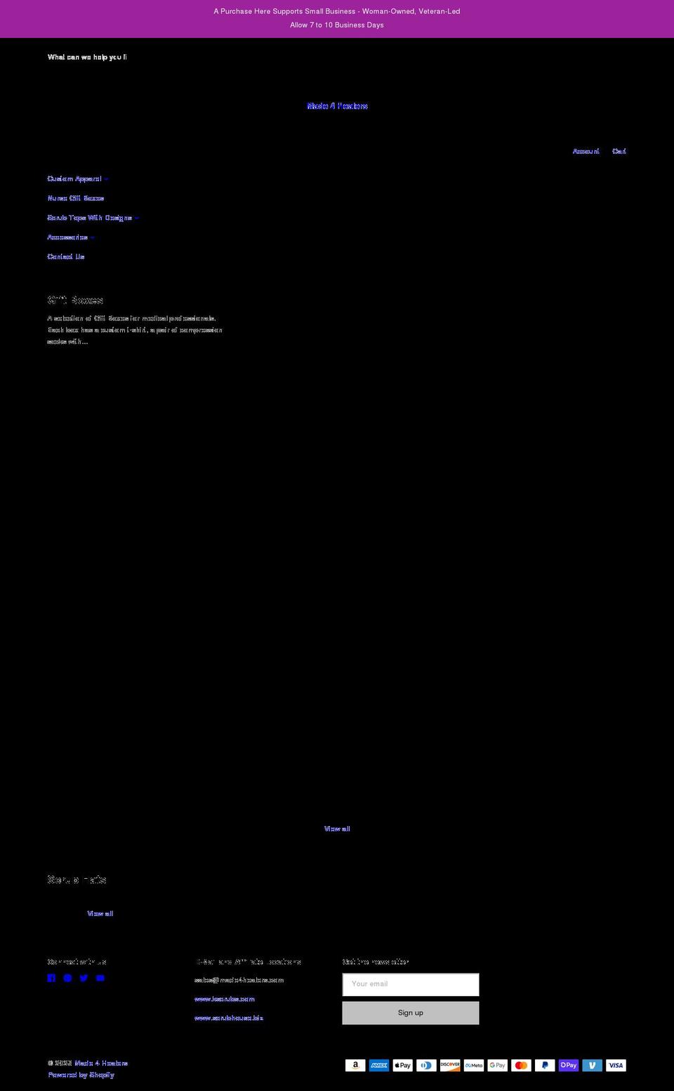 made4healers.com shopify website screenshot