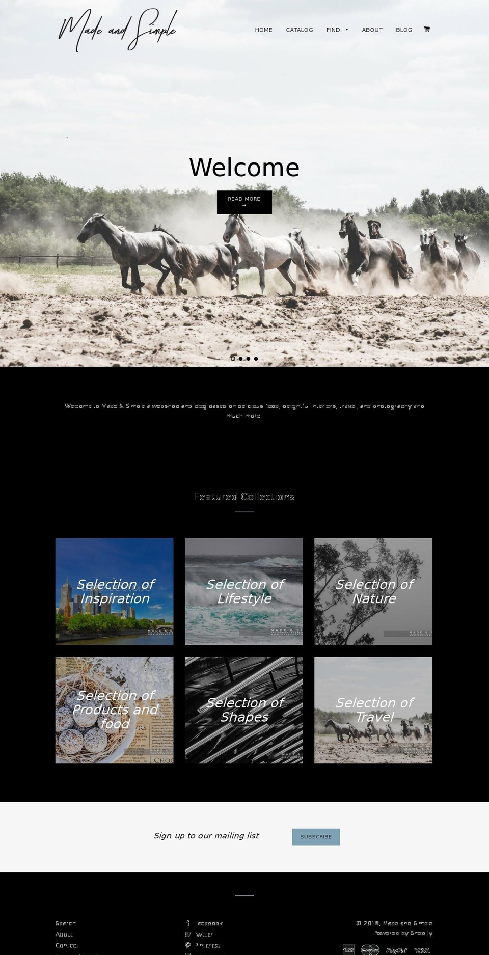 madeandsimple.com shopify website screenshot