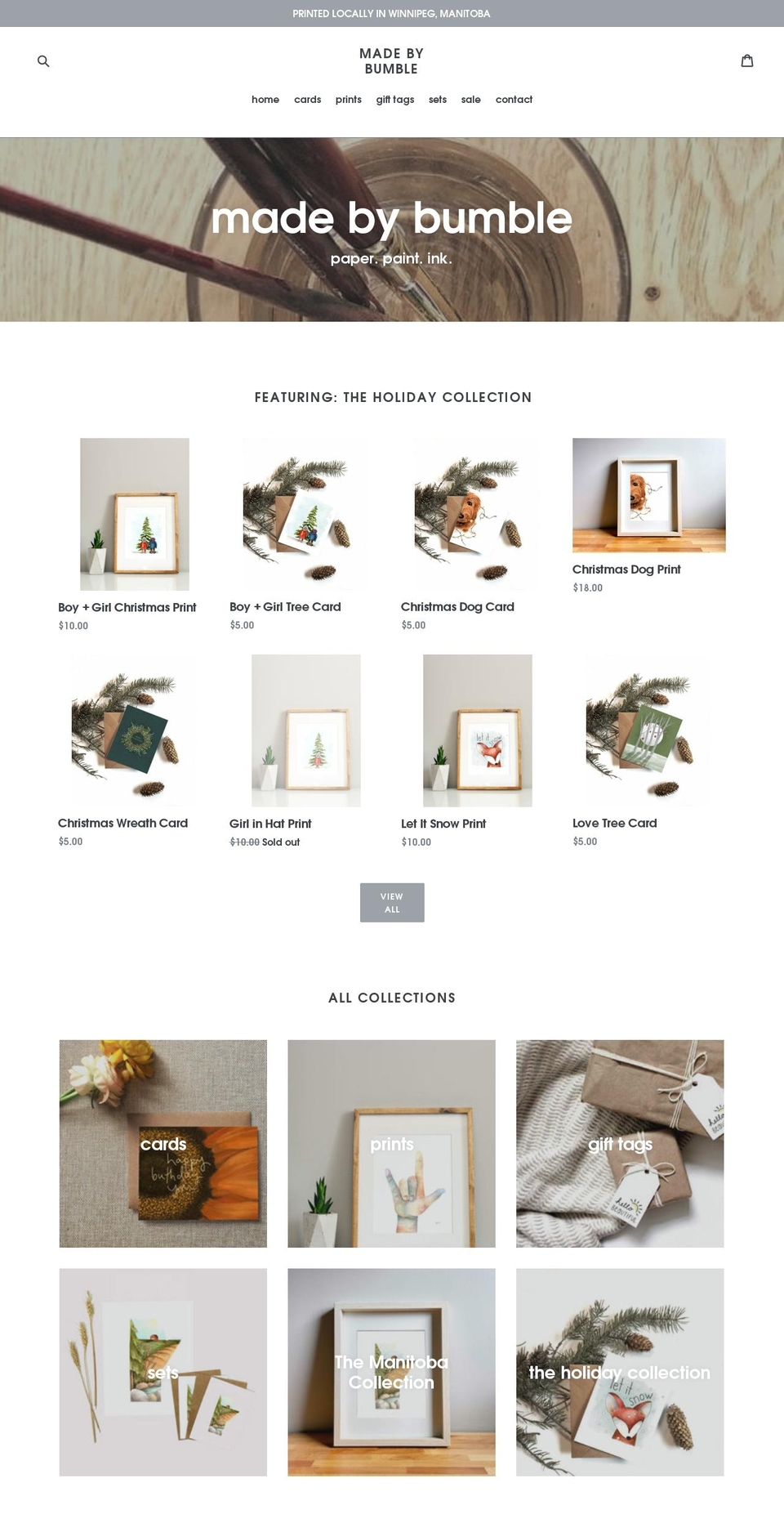 madebybumble.com shopify website screenshot