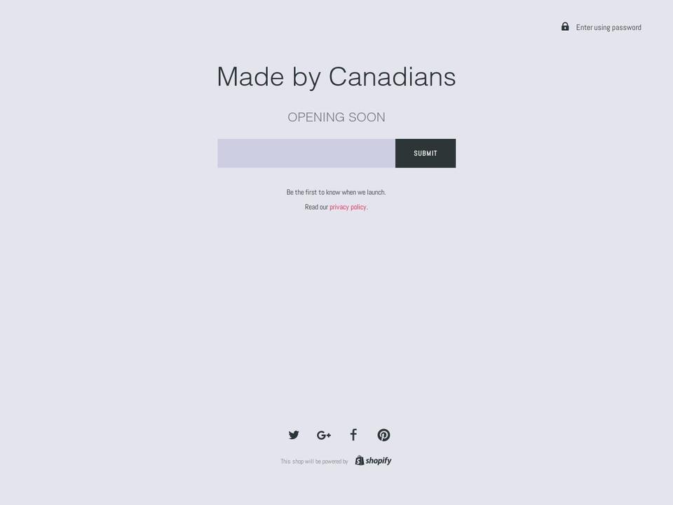 madebycanadians.ca shopify website screenshot