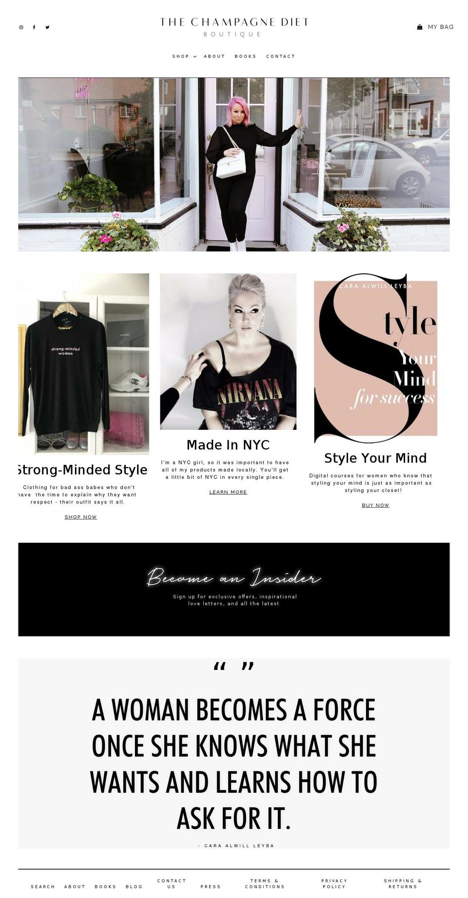 madebycara.com — Shopify storefront screenshot