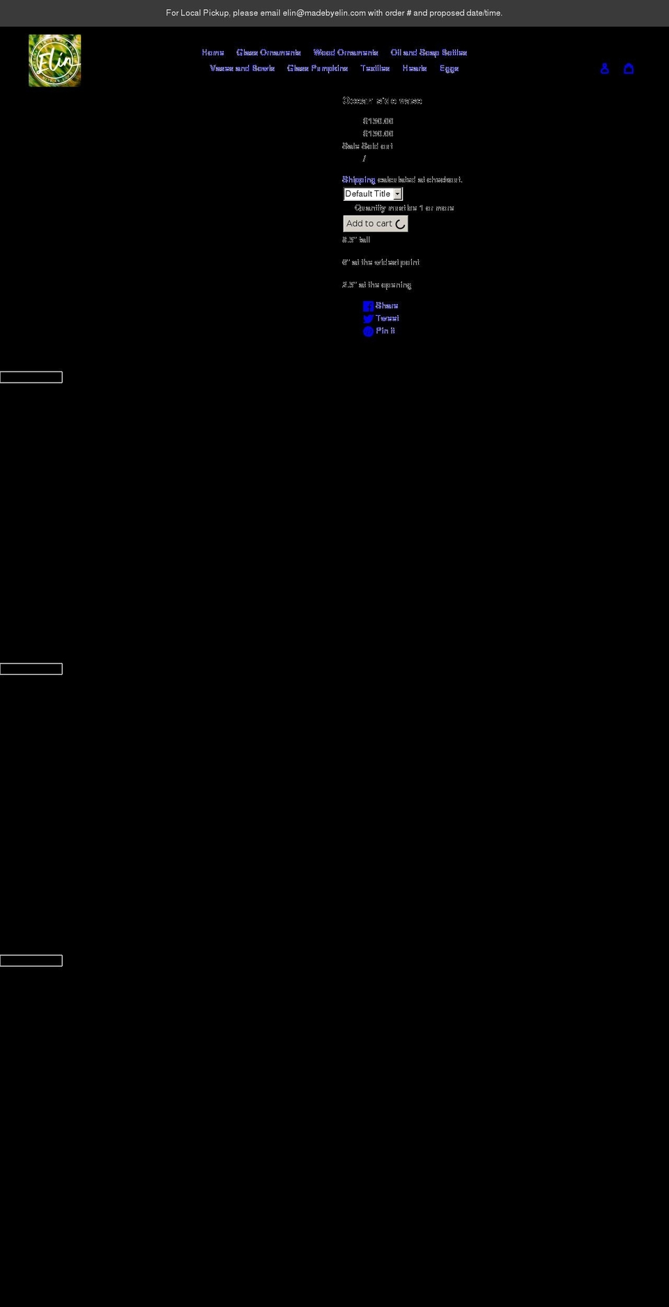 madebyelin.com shopify website screenshot