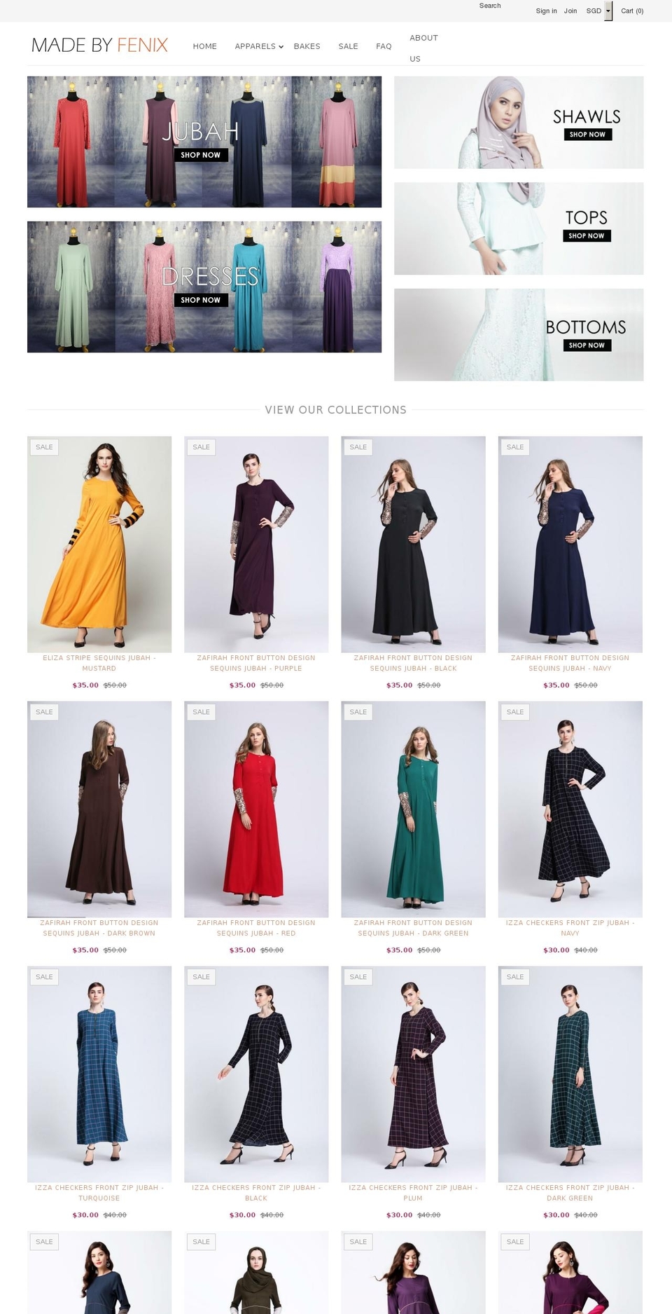 madebyfenix.com shopify website screenshot