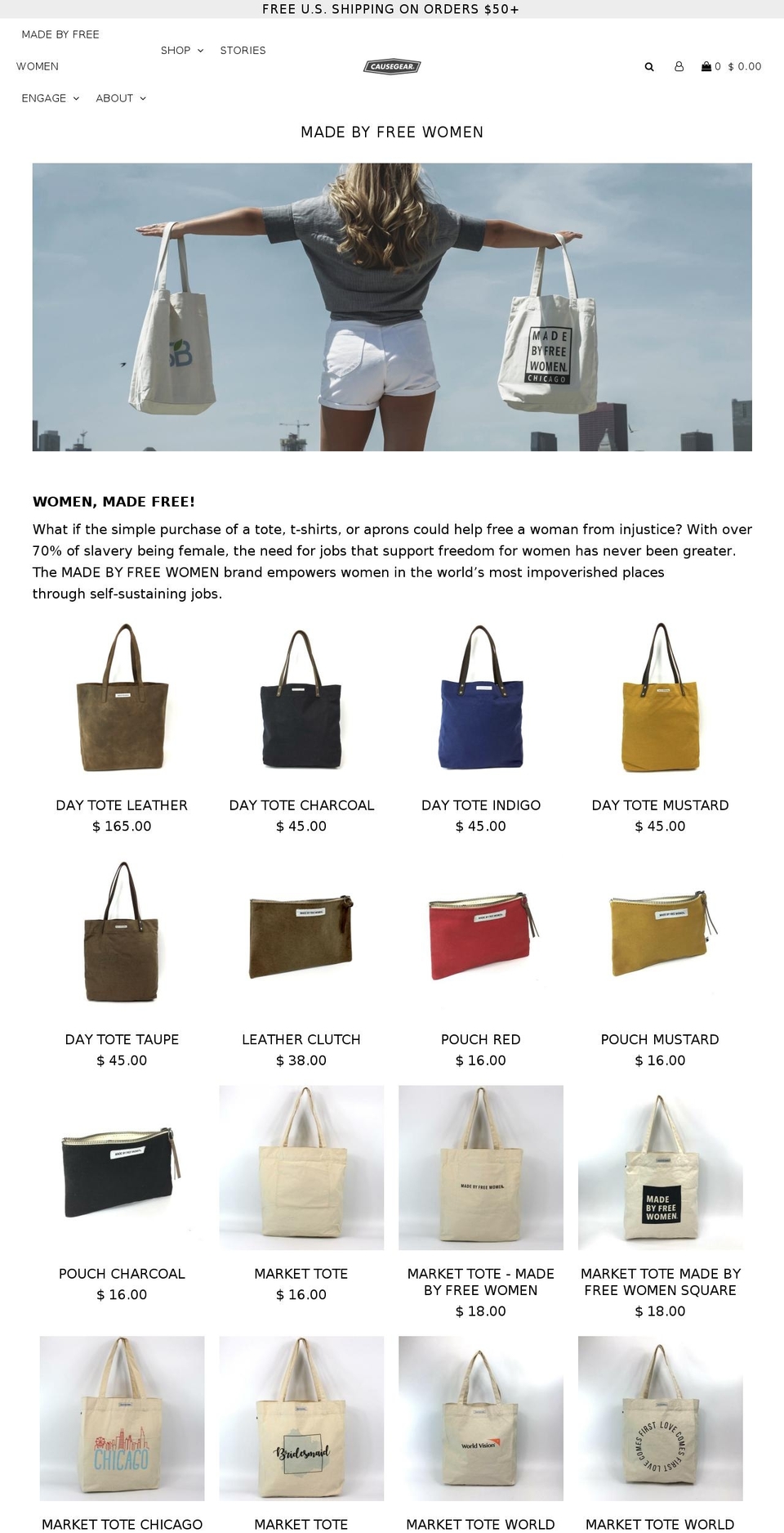 madebyfreewomen.com — Shopify storefront screenshot