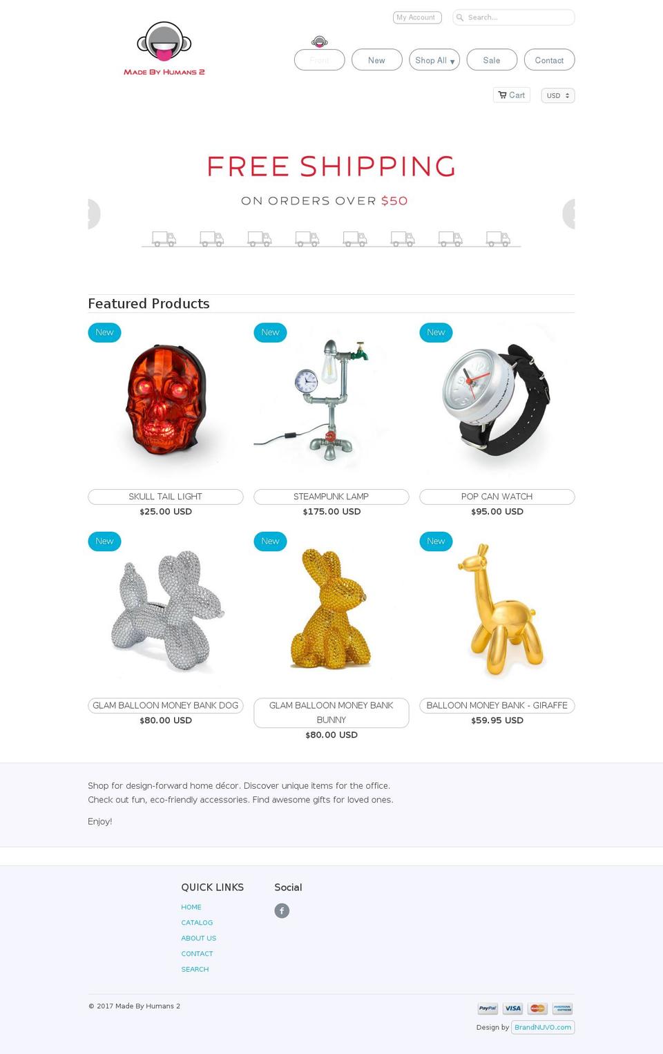 madebyhumans.com shopify website screenshot
