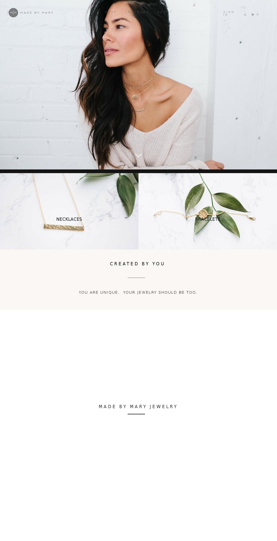 madebymary.com shopify website screenshot