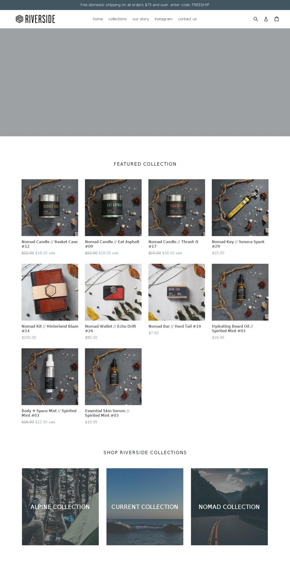 madebyriverside.com — Shopify storefront screenshot
