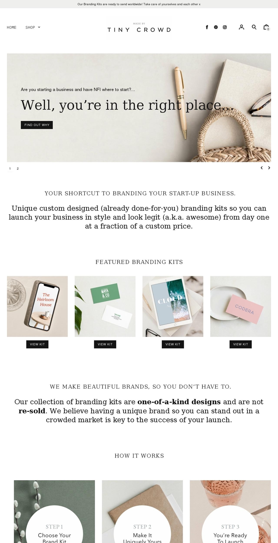 madebytinycrowd.com shopify website screenshot