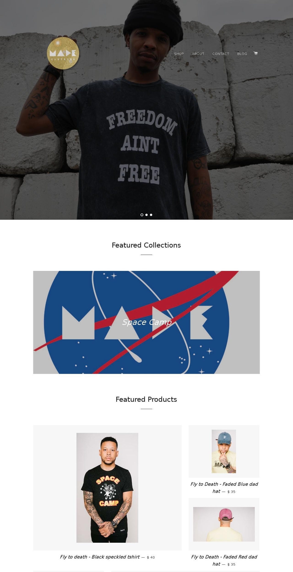 madeclothingchicago.com shopify website screenshot
