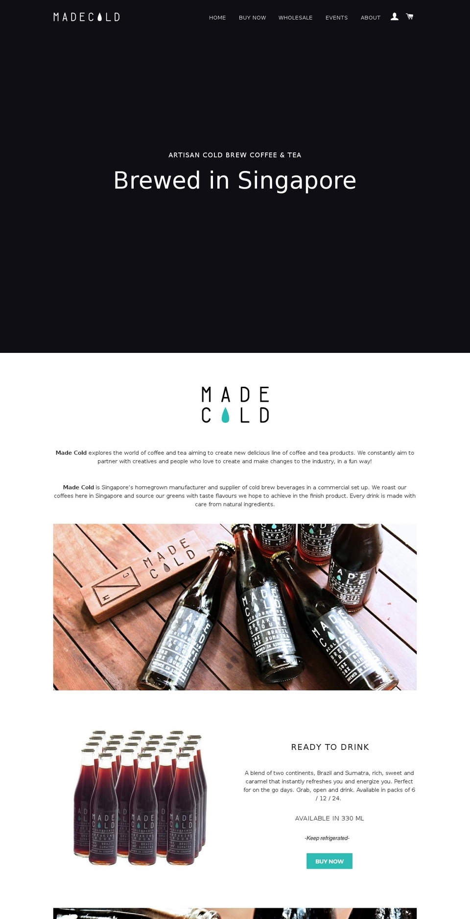 madecold.com shopify website screenshot