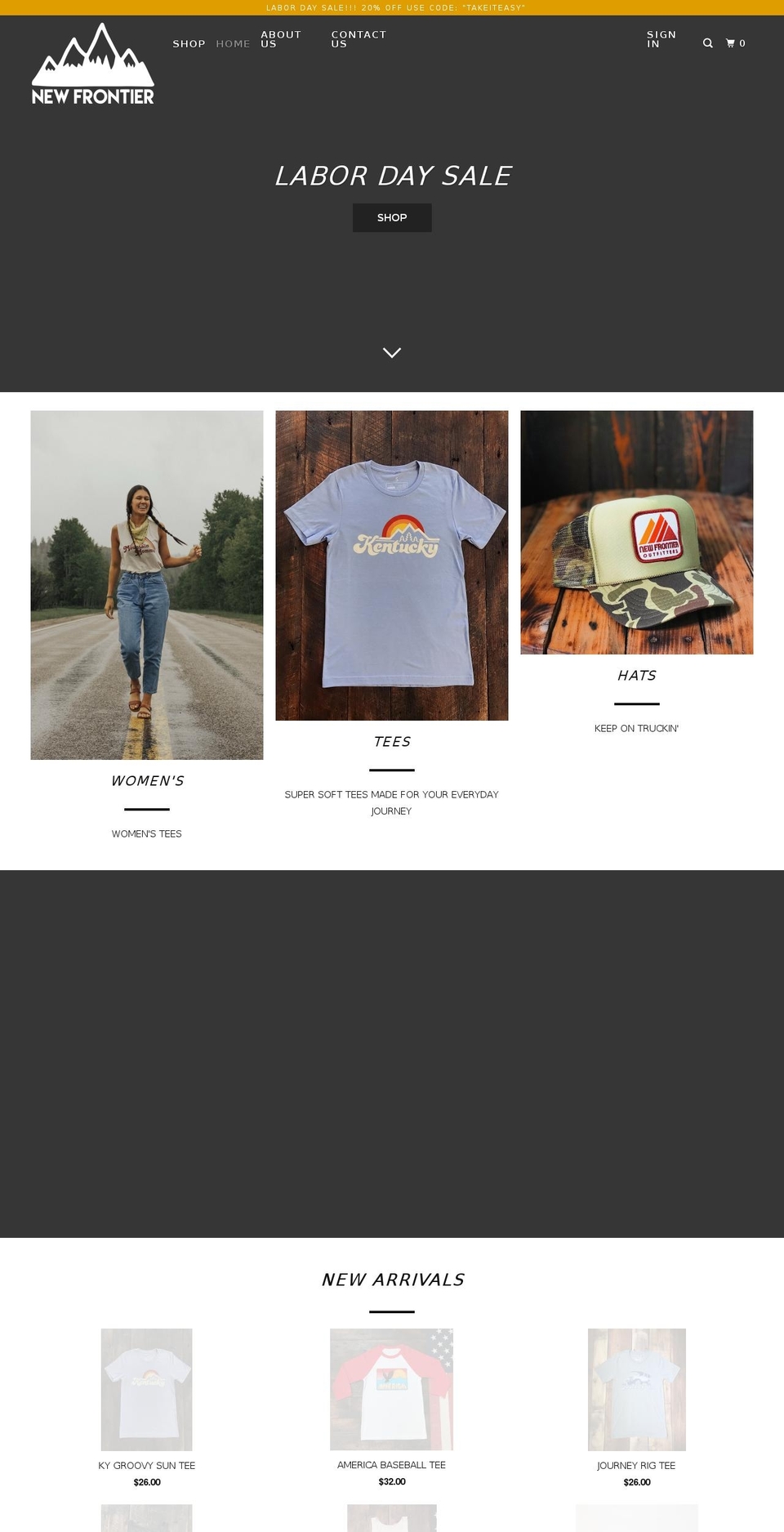 madeforthejourney.com — Shopify storefront screenshot