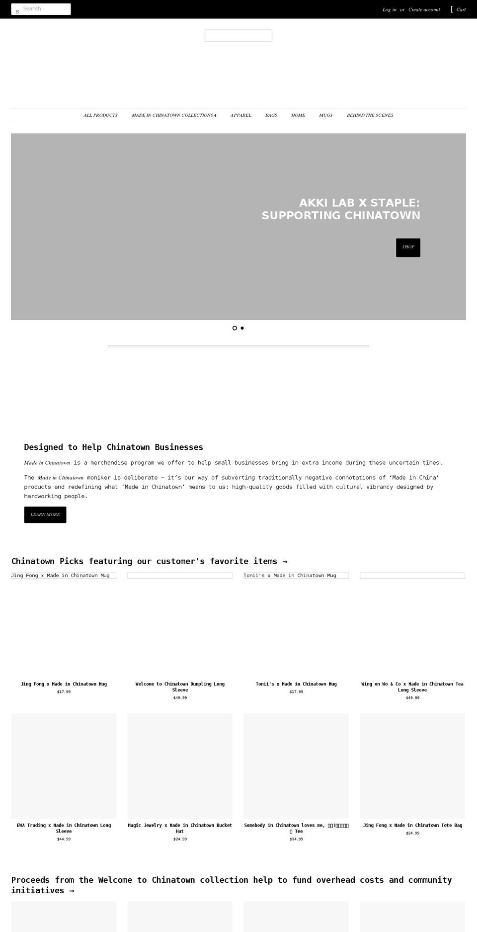 madeinchinatownny.com shopify website screenshot