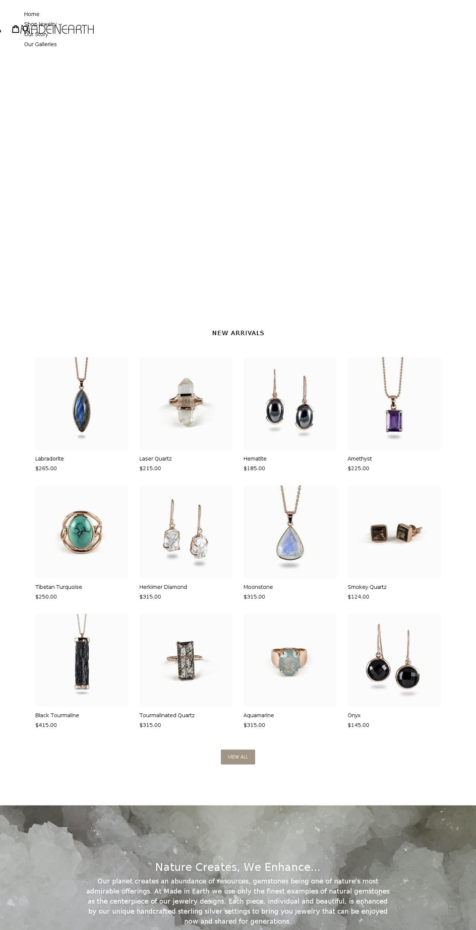 madeinearthus.com shopify website screenshot