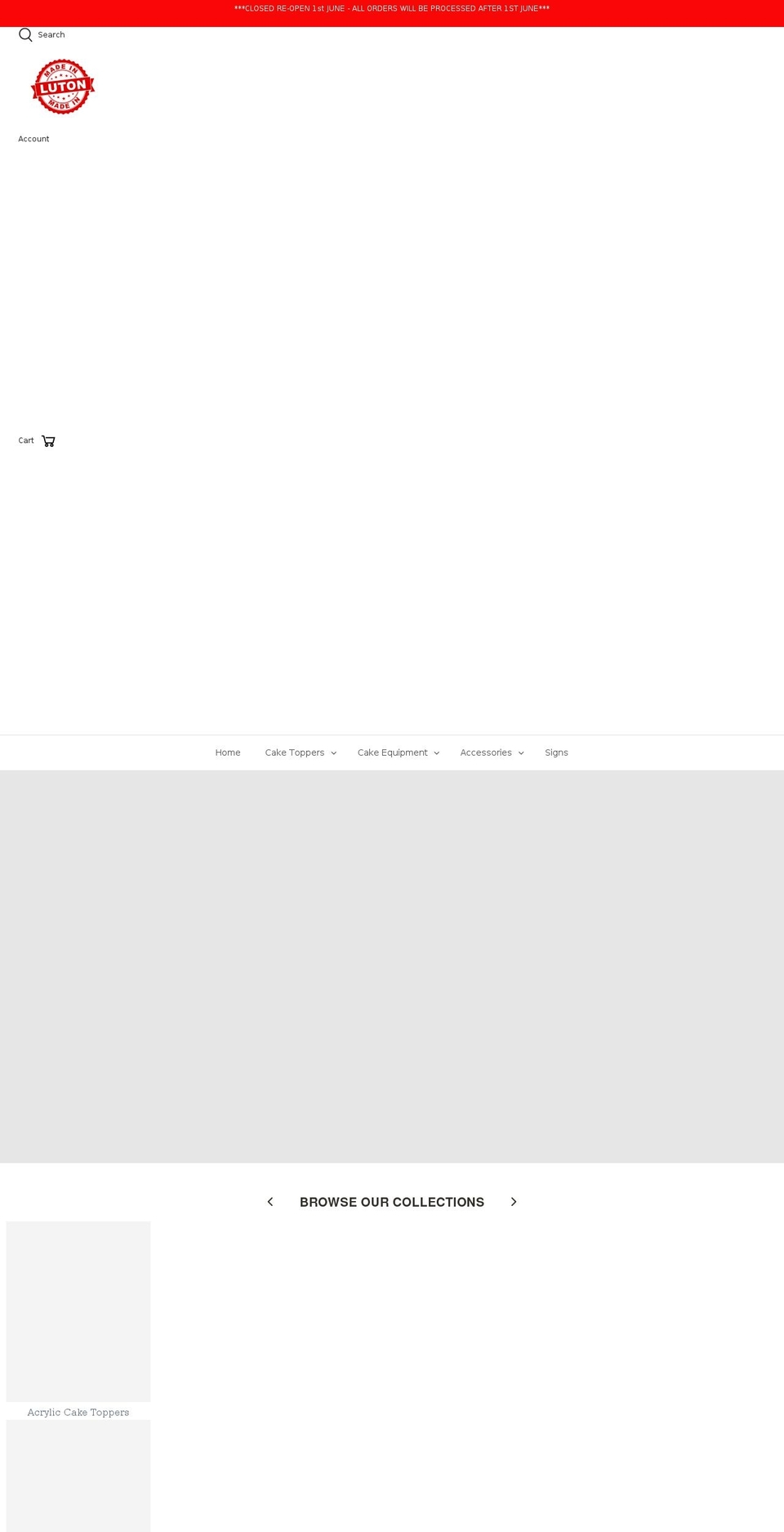 madeinluton.com shopify website screenshot
