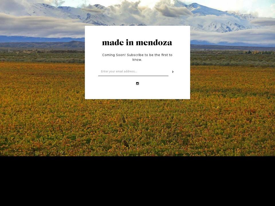 madeinmendoza.com shopify website screenshot