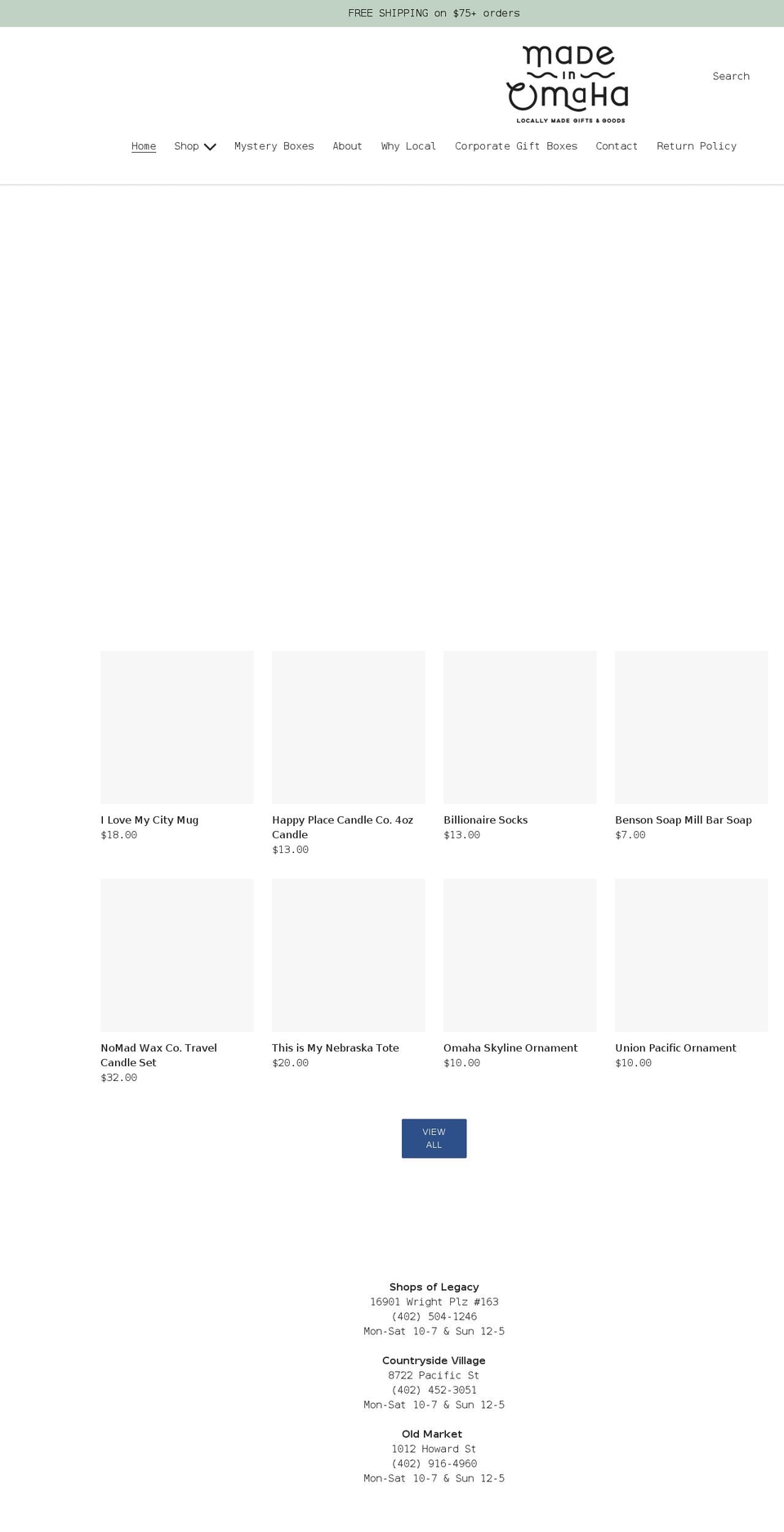 madeinomaha.com shopify website screenshot