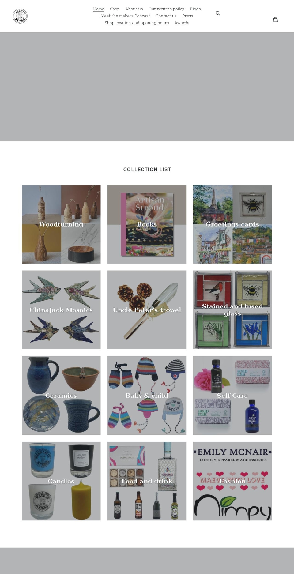 madeinstroud.co.uk shopify website screenshot