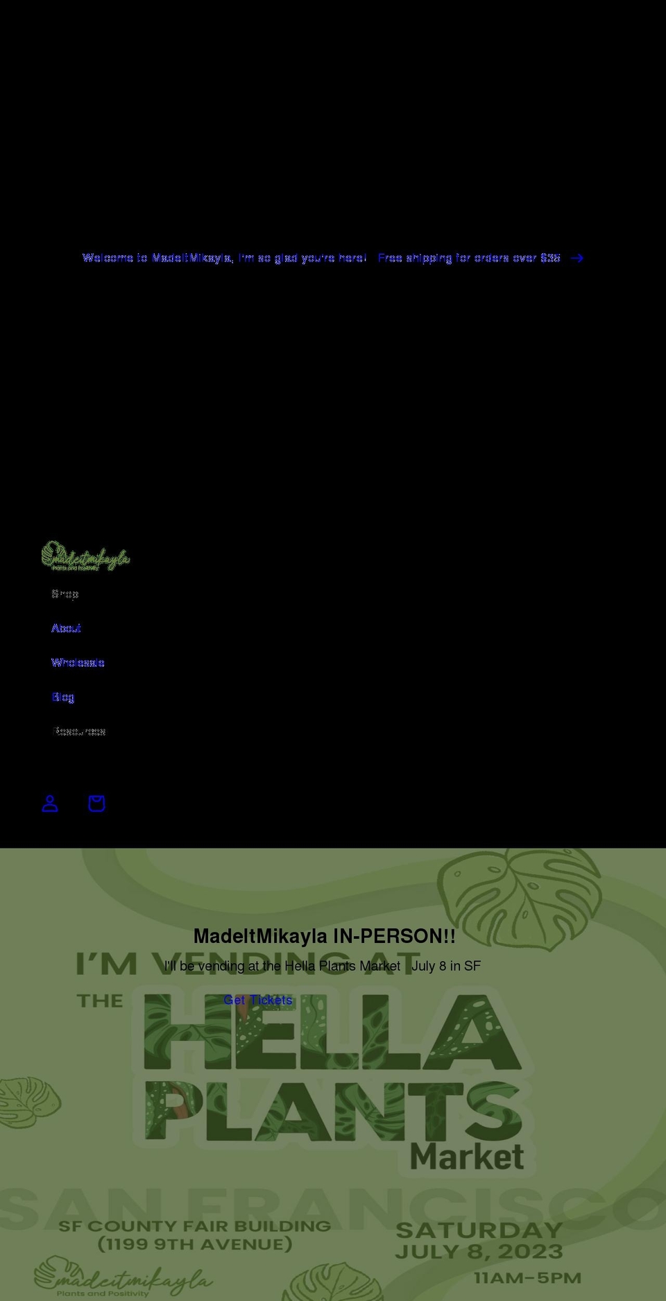 madeitmikayla.com shopify website screenshot
