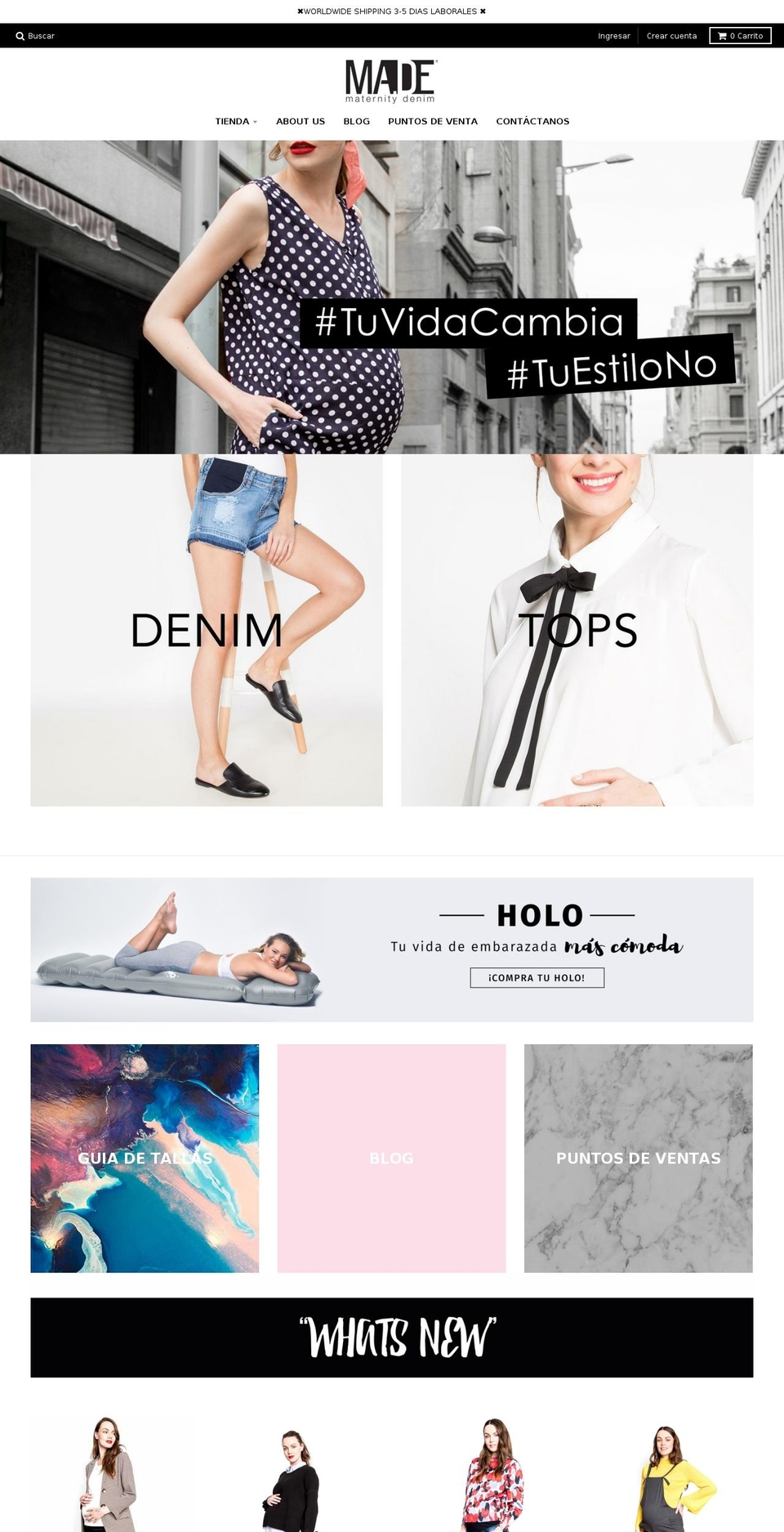 madejeans.com — Shopify storefront screenshot